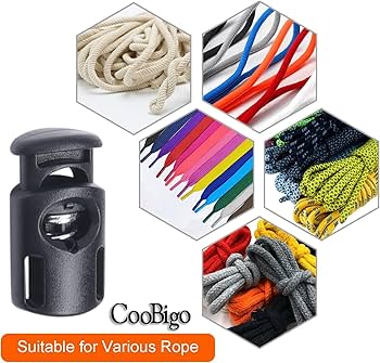 Amazon.com: CooBigo 20 PCS Plastic Spring Cord Locks, Paracord